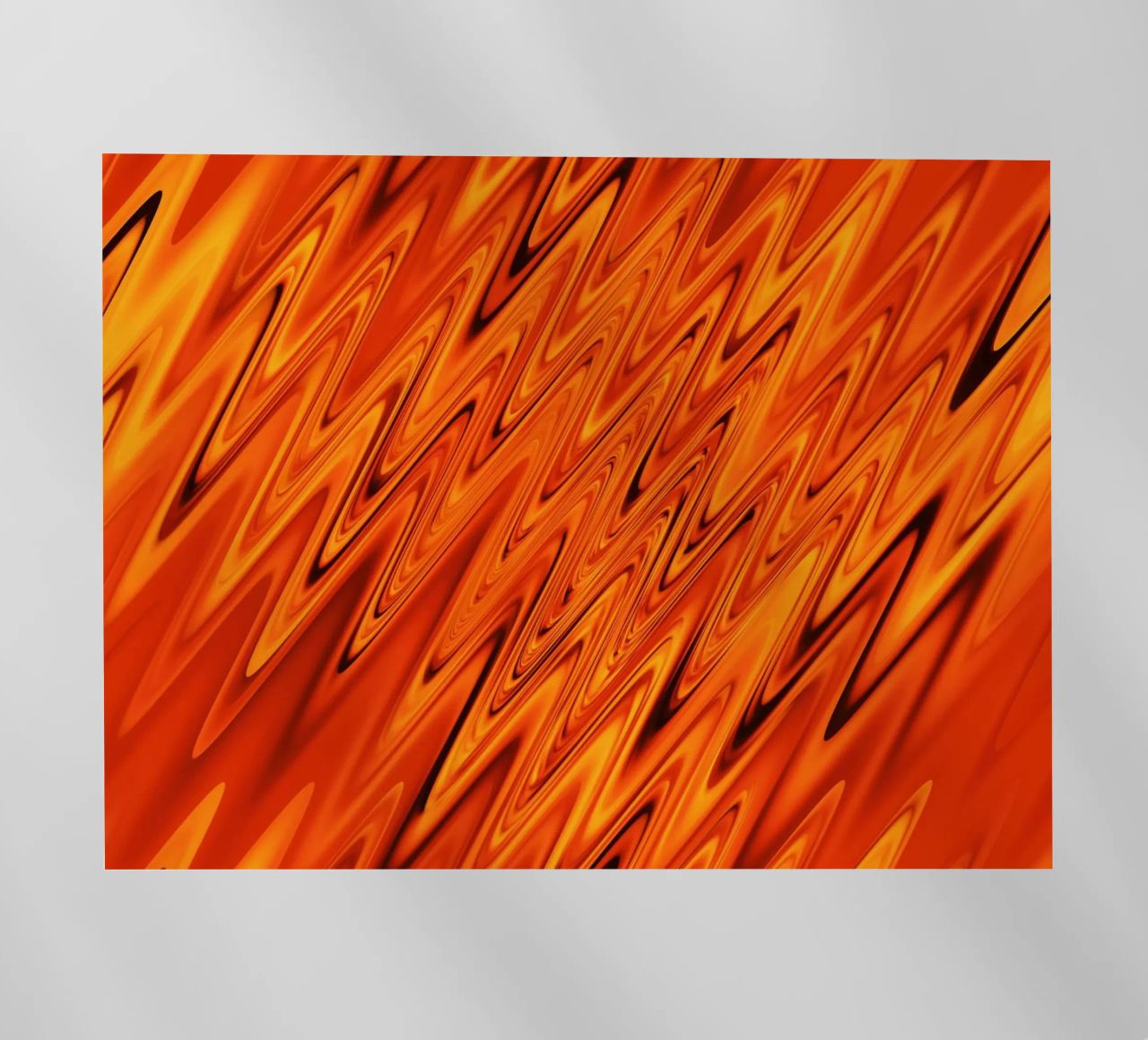 Abstract dynamic waves and patterns in orange and red backlit film by Something for you