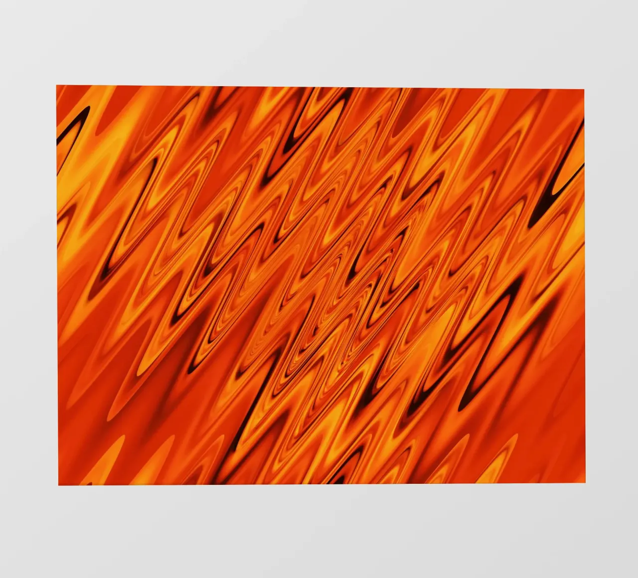 Abstrakte dynamische Wellen und Muster in Orange und Rot Backlit Folie von Something for you