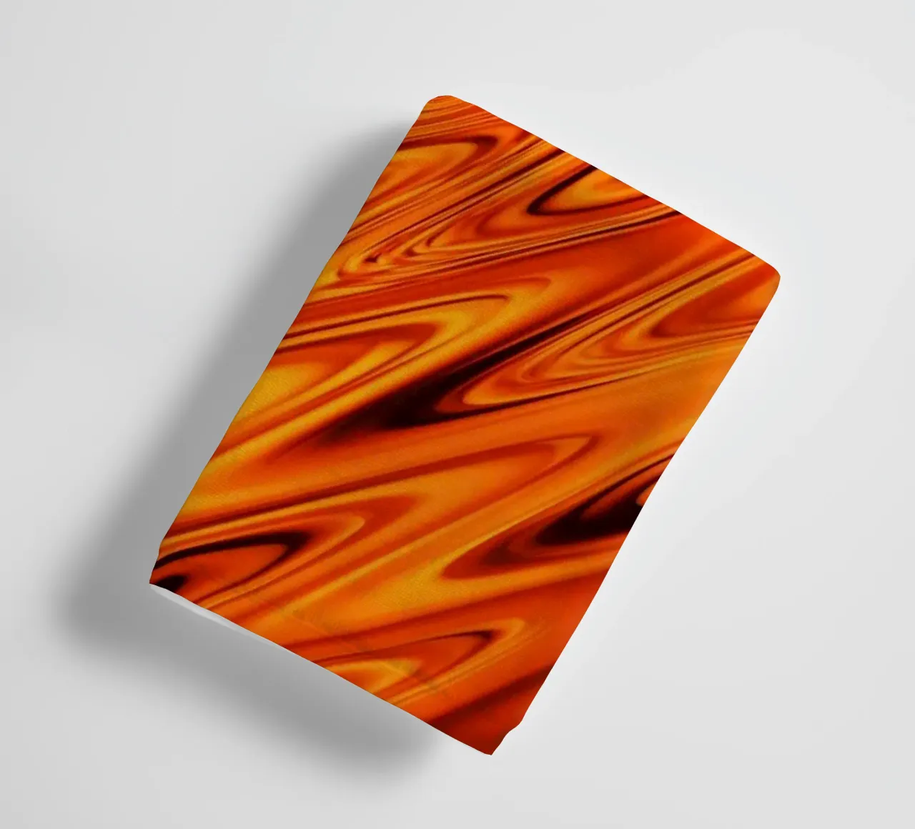 Abstract dynamic waves and patterns in orange and red towel by Something for you