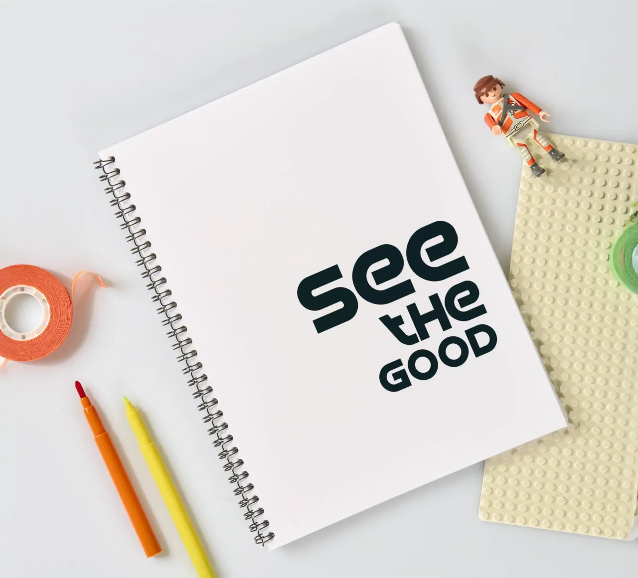 See The Good Simple Minimalist Typography spiral notebook by YV TYPOGRAPHY