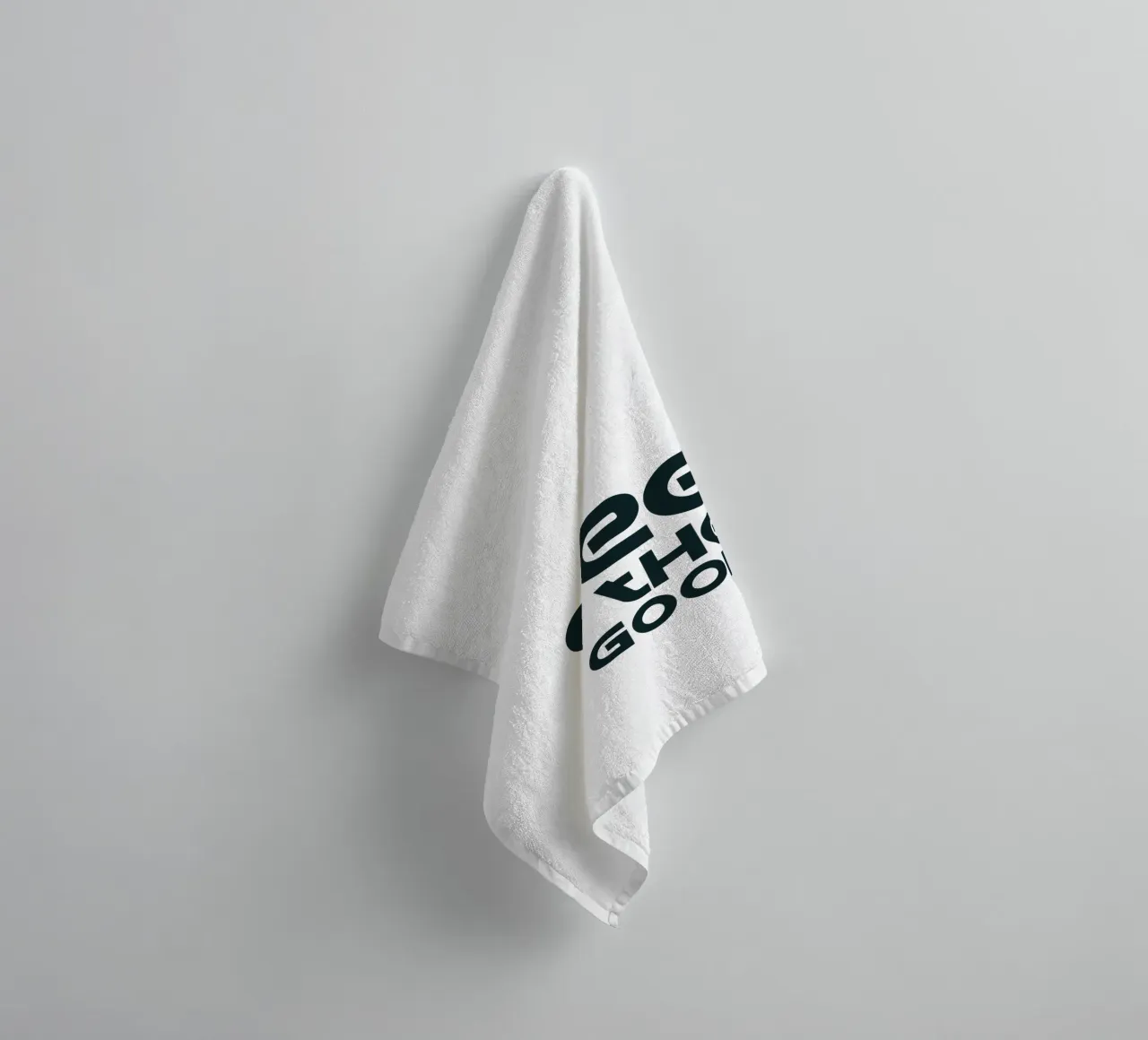 See The Good Simple Minimalist Typography towel by YV TYPOGRAPHY