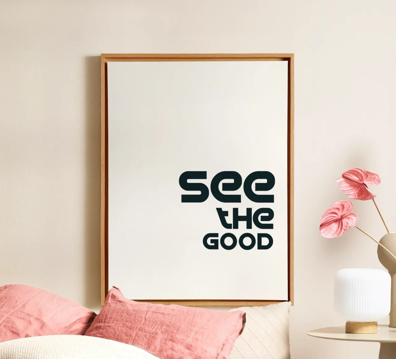 See The Good Simple Minimalist Typography canvas by YV TYPOGRAPHY
