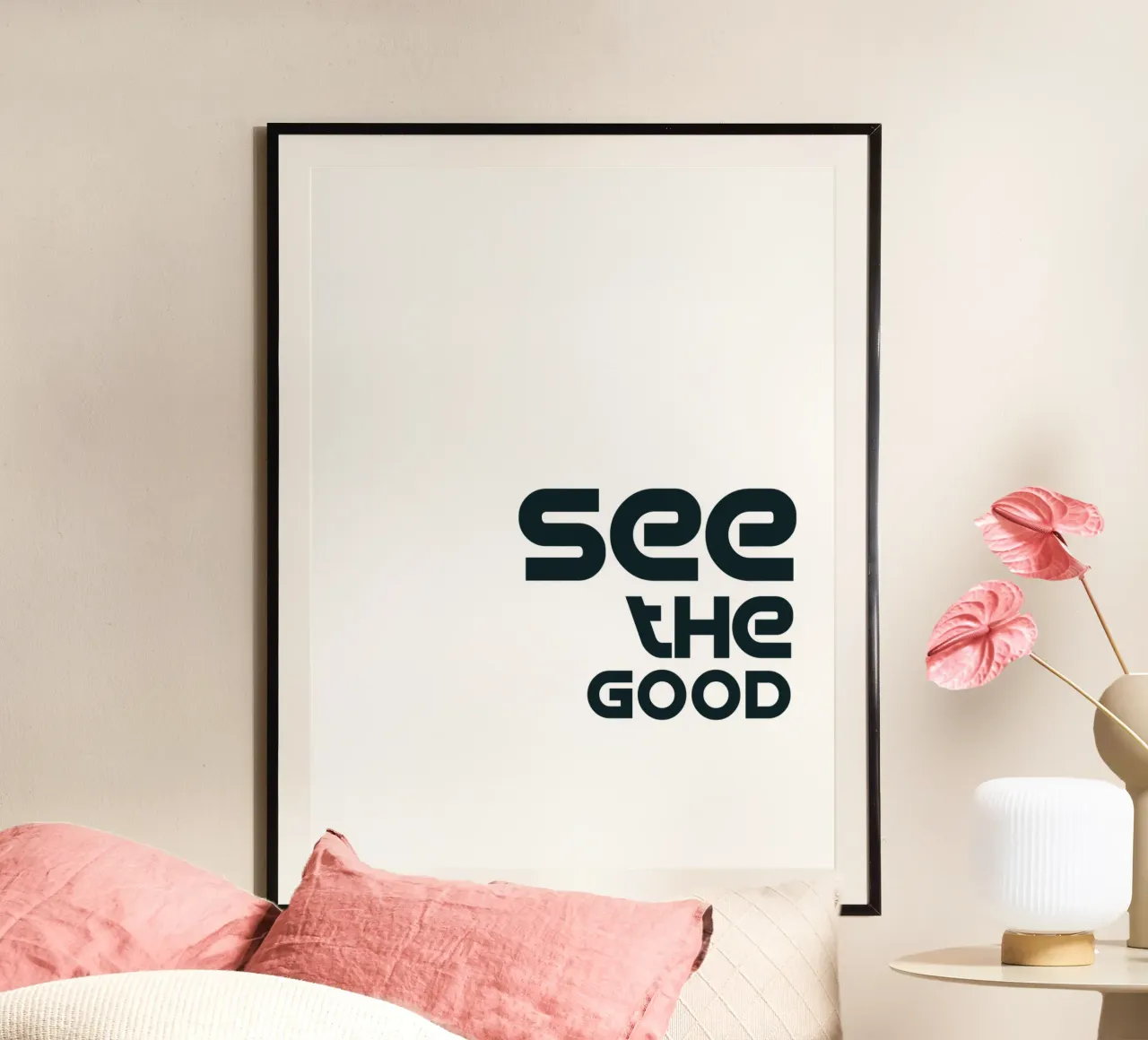 See The Good Simple Minimalist Typography poster by YV TYPOGRAPHY