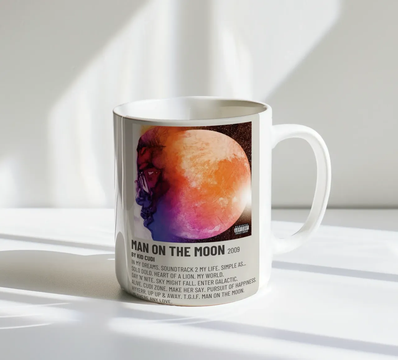MAN ON THE MOON 2009 Keramik Tasse von SoundStudio
