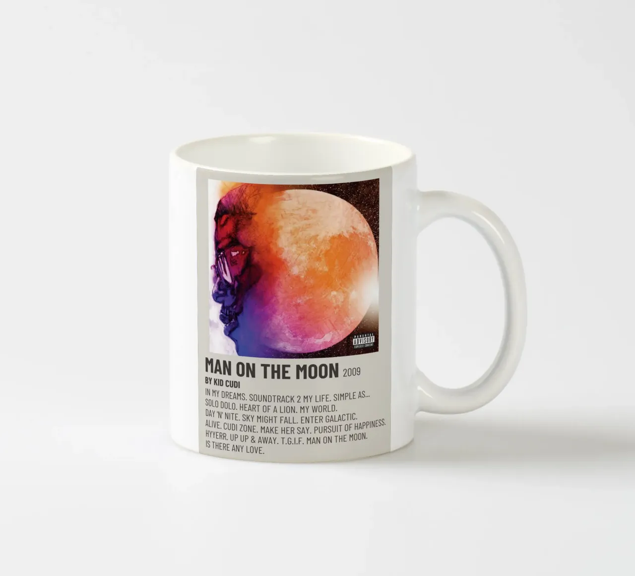MAN ON THE MOON 2009 Keramik Tasse von SoundStudio