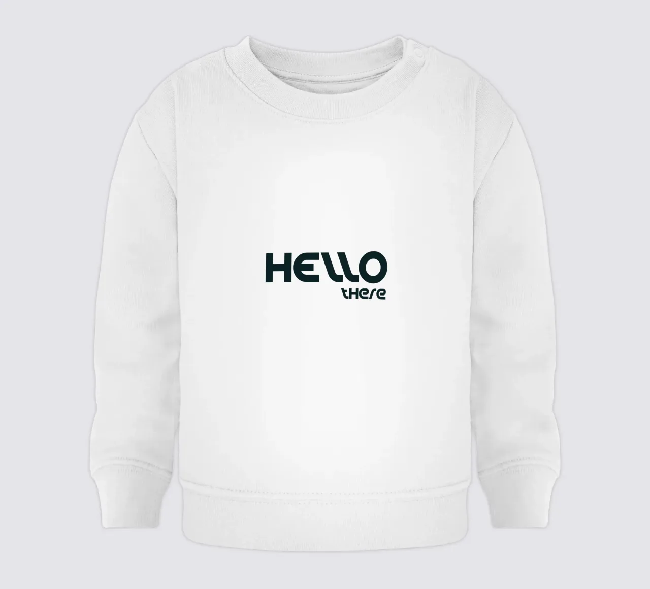 Ciao lì Semplice tipografia minimalista felpa neonato da YV TYPOGRAPHY