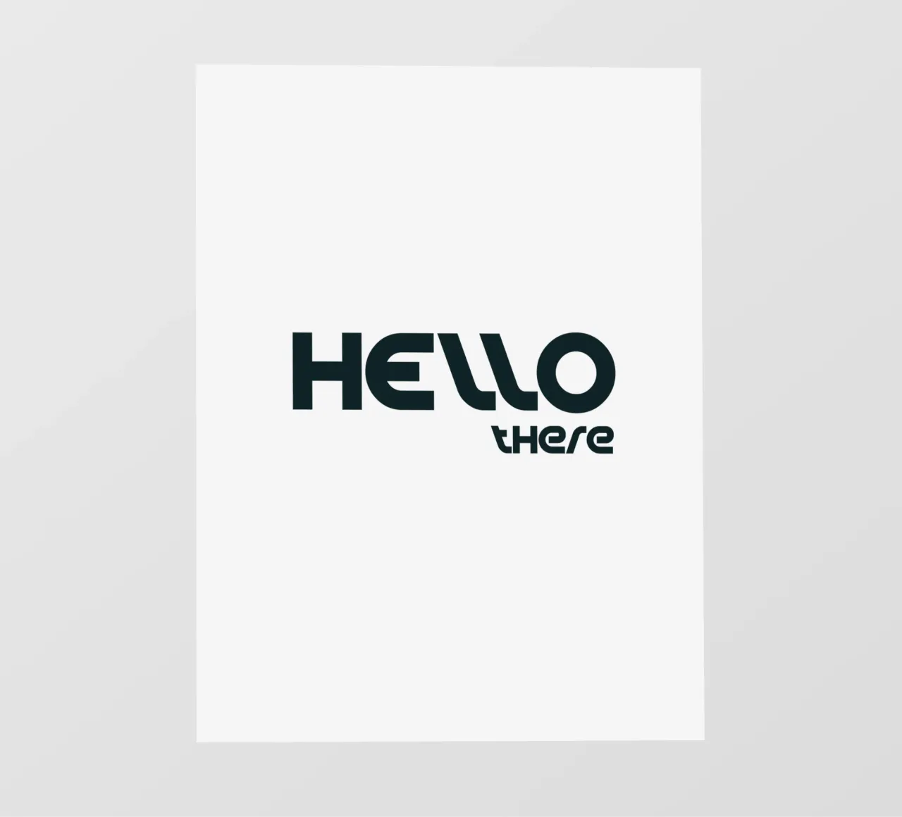 Ciao lì Semplice tipografia minimalista pellicola backlit da YV TYPOGRAPHY