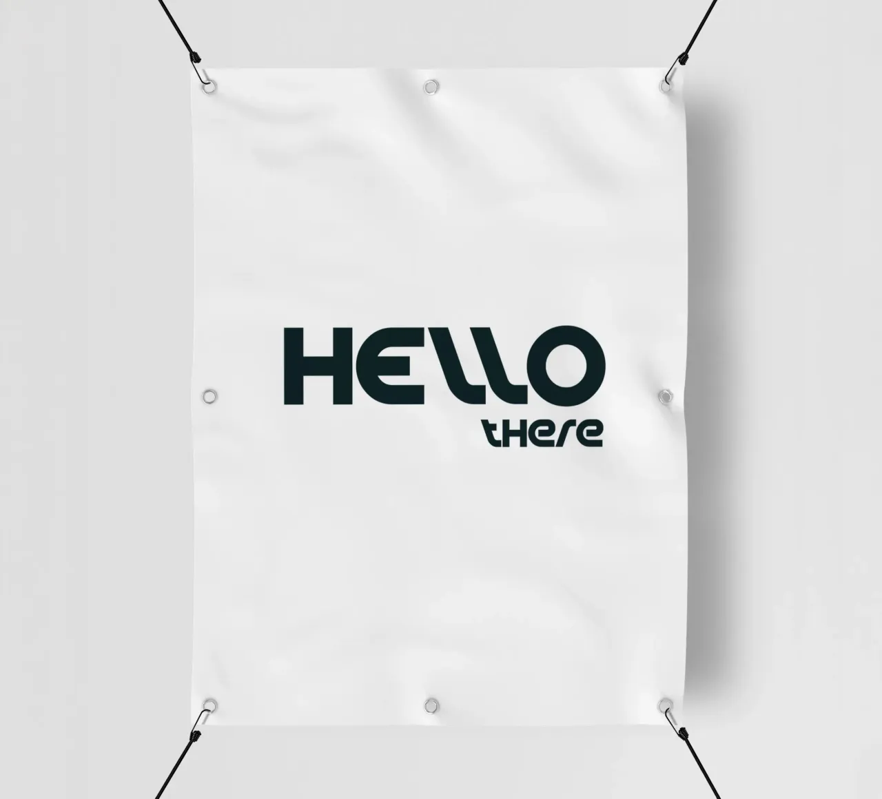 Ciao lì Semplice tipografia minimalista telo in pvc da YV TYPOGRAPHY