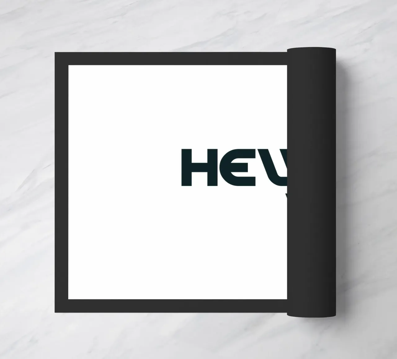 Ciao lì Semplice tipografia minimalista zerbino da YV TYPOGRAPHY