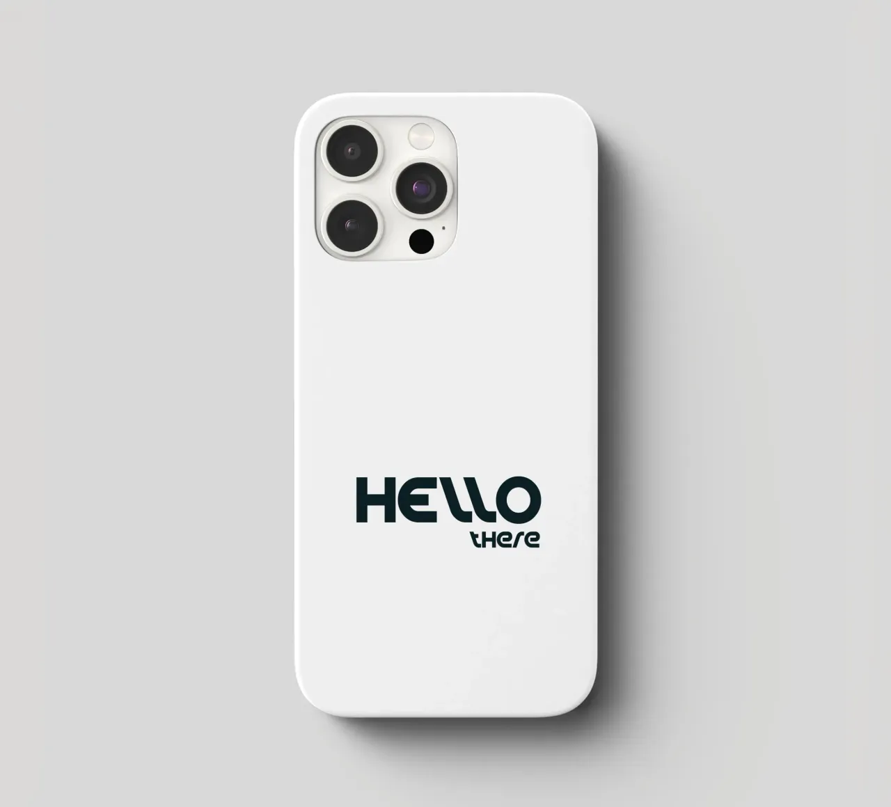 Hello There Simple Minimalist Typography iphone case by YV TYPOGRAPHY