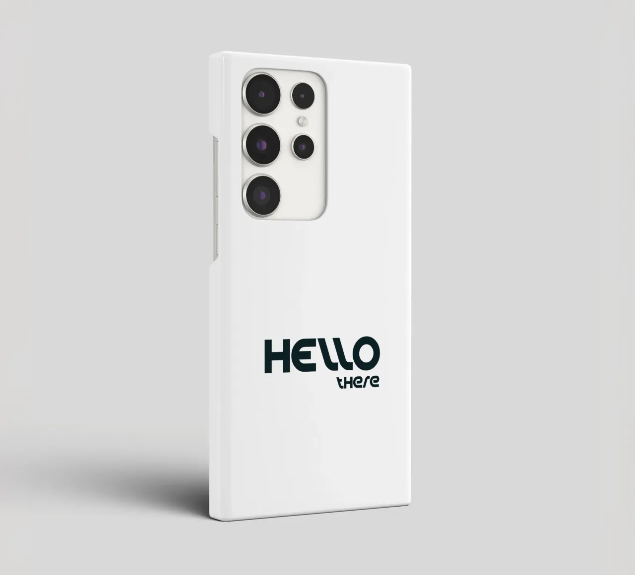 Hello There Eenvoudige minimalistische typografie samsung hoesje van YV TYPOGRAPHY
