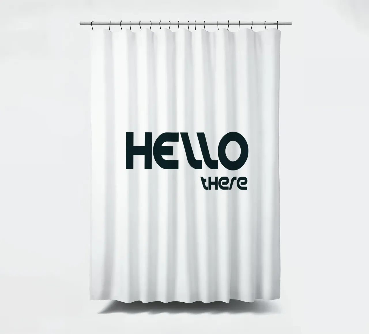 Ciao lì Semplice tipografia minimalista tenda da doccia da YV TYPOGRAPHY