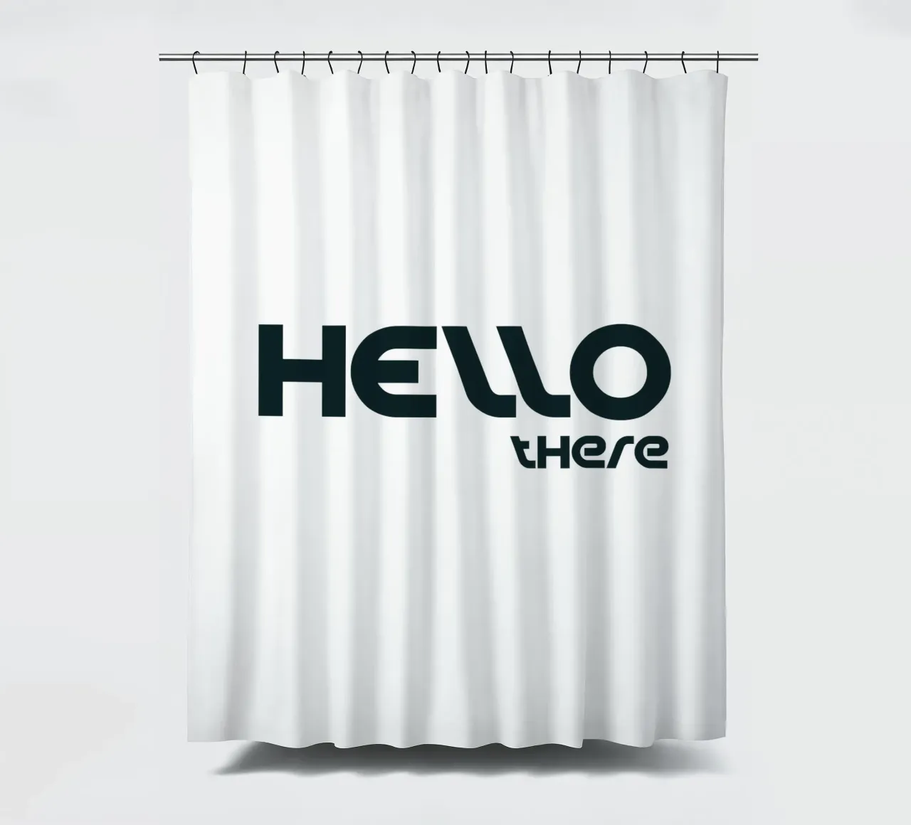 Ciao lì Semplice tipografia minimalista tenda da doccia da YV TYPOGRAPHY