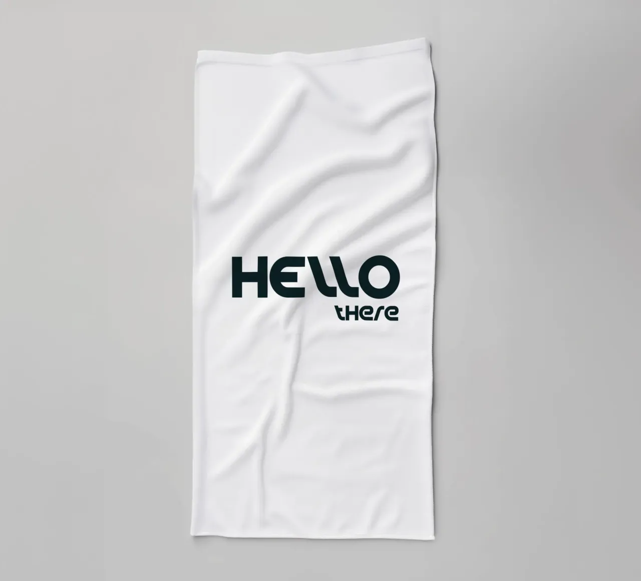 Hello There Simple Minimalist Typography towel by YV TYPOGRAPHY