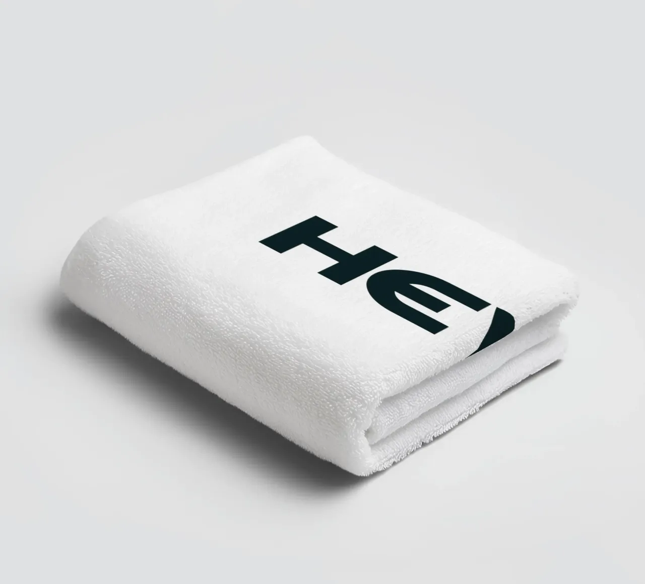 Hello There Simple Minimalist Typography towel by YV TYPOGRAPHY
