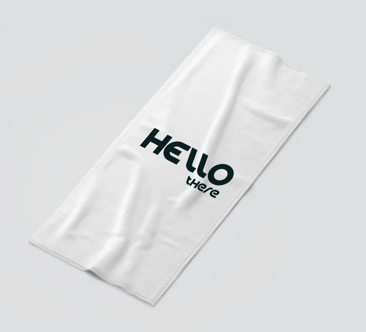 Hello There Simple Minimalist Typography beach towel by YV TYPOGRAPHY
