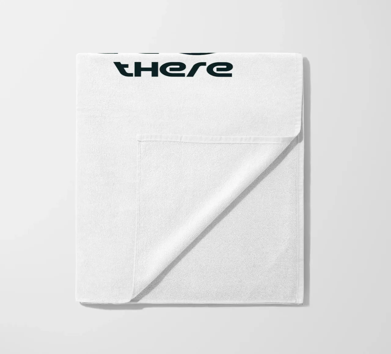 Hello There Simple Minimalist Typography beach towel by YV TYPOGRAPHY