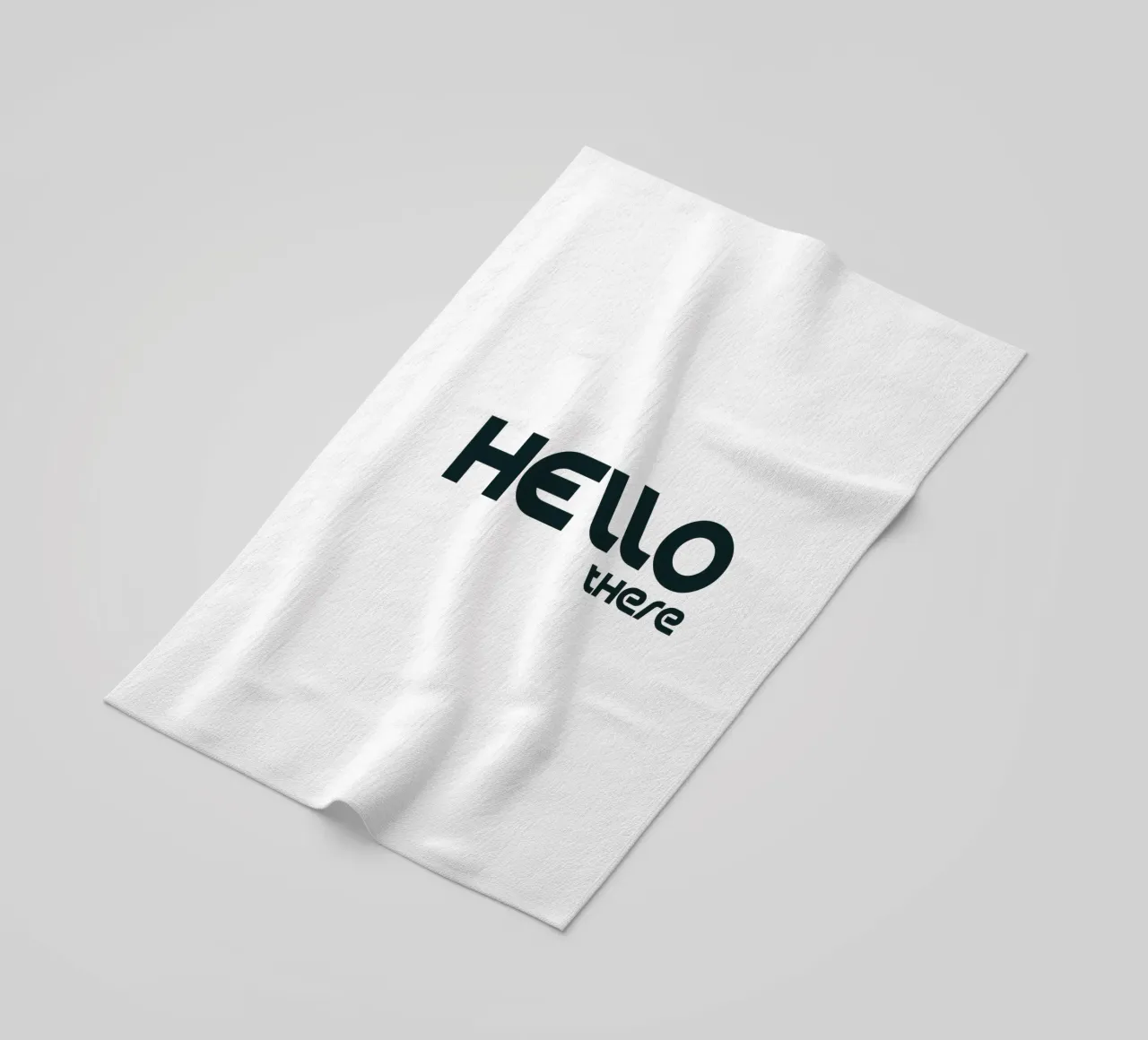 Hello There Simple Minimalist Typography beach towel by YV TYPOGRAPHY