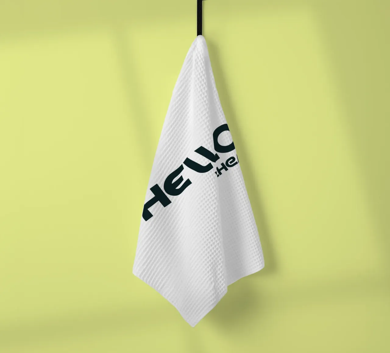 Hello There Simple Minimalist Typography tea towel by YV TYPOGRAPHY