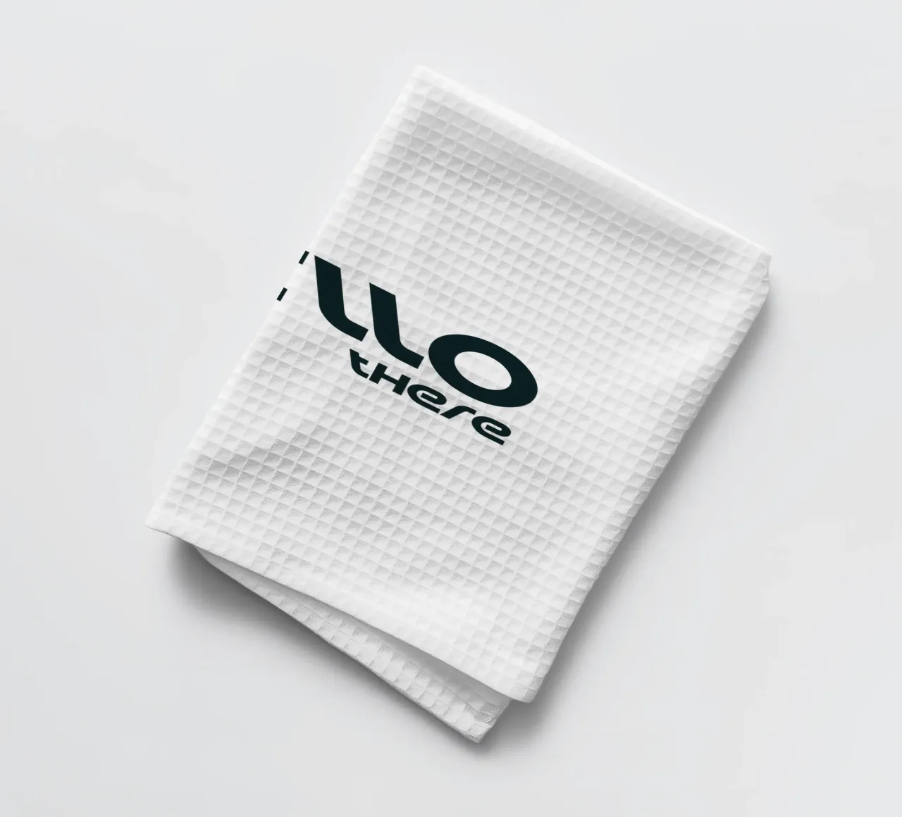 Hello There Simple Minimalist Typography tea towel by YV TYPOGRAPHY