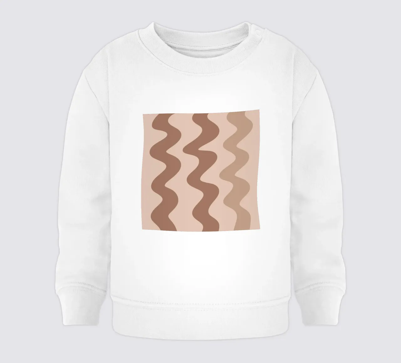 Linee sinuose - mousse alla moka felpa neonato da Wackapacka