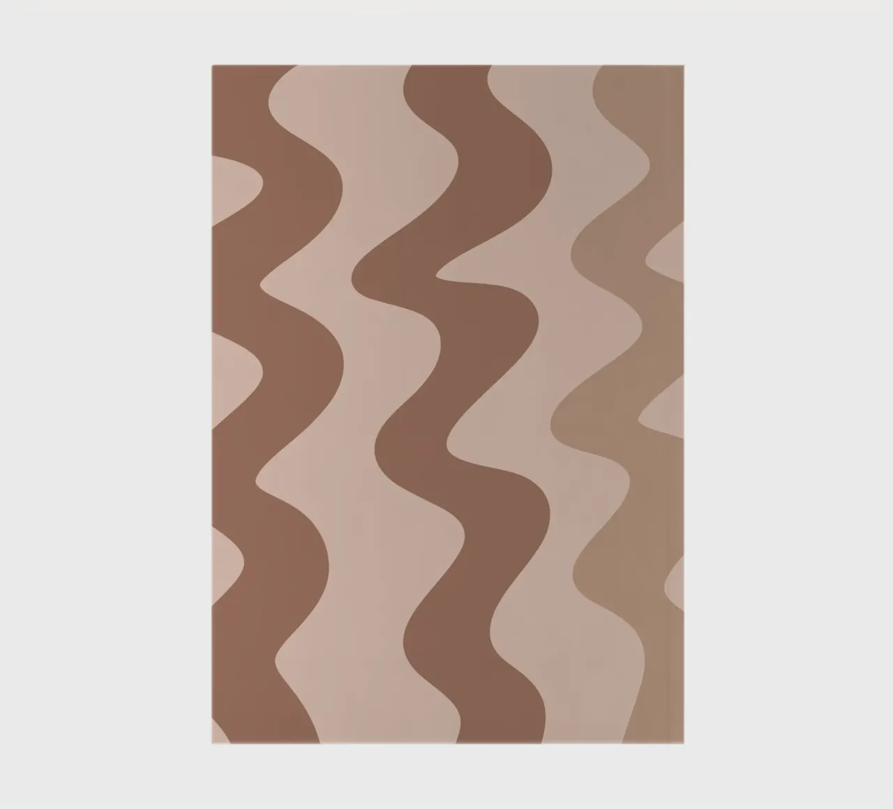 Squiggly lines - mocha mousse notebook by Wackapacka