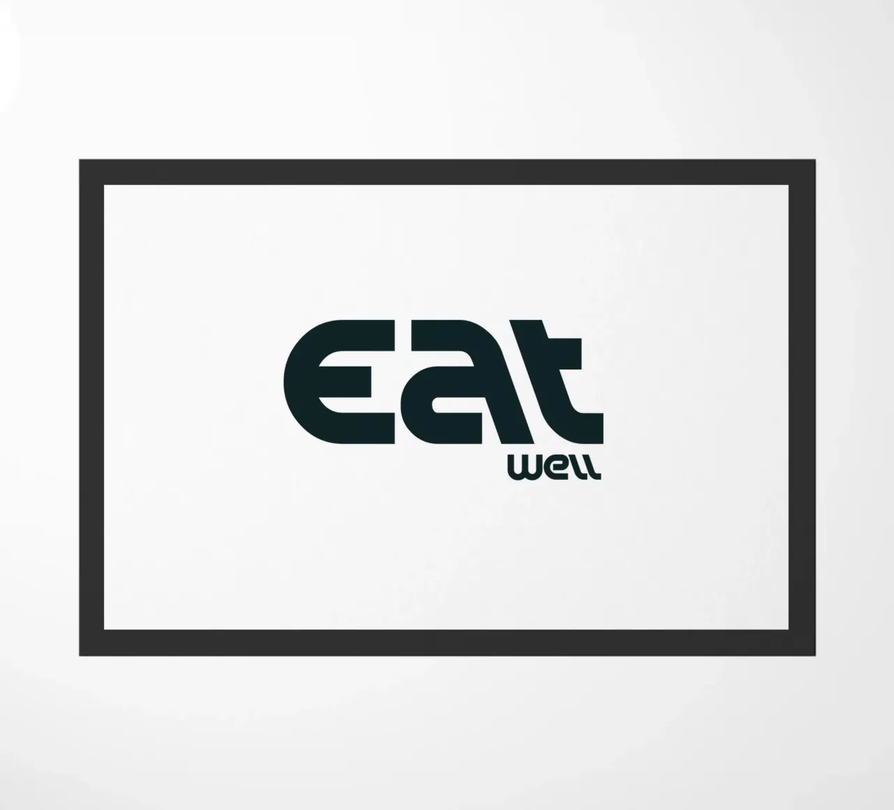 Mangiare bene Tipografia semplice ed elegante zerbino da YV TYPOGRAPHY