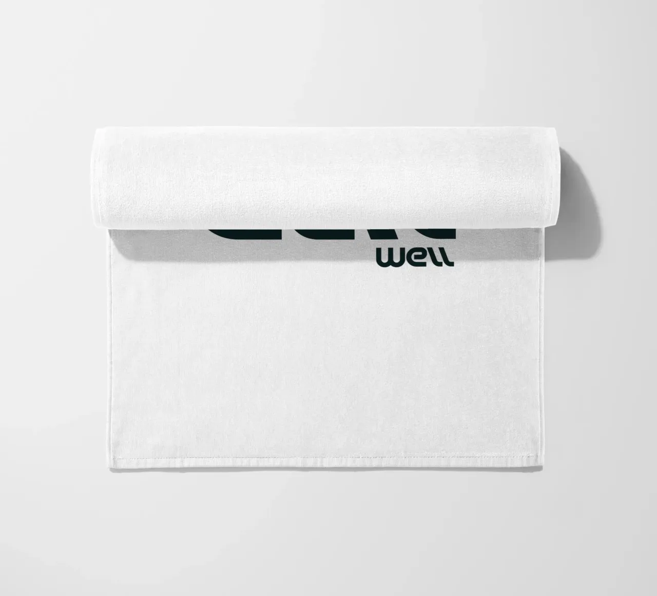 Mangiare bene Tipografia semplice ed elegante telo mare da YV TYPOGRAPHY