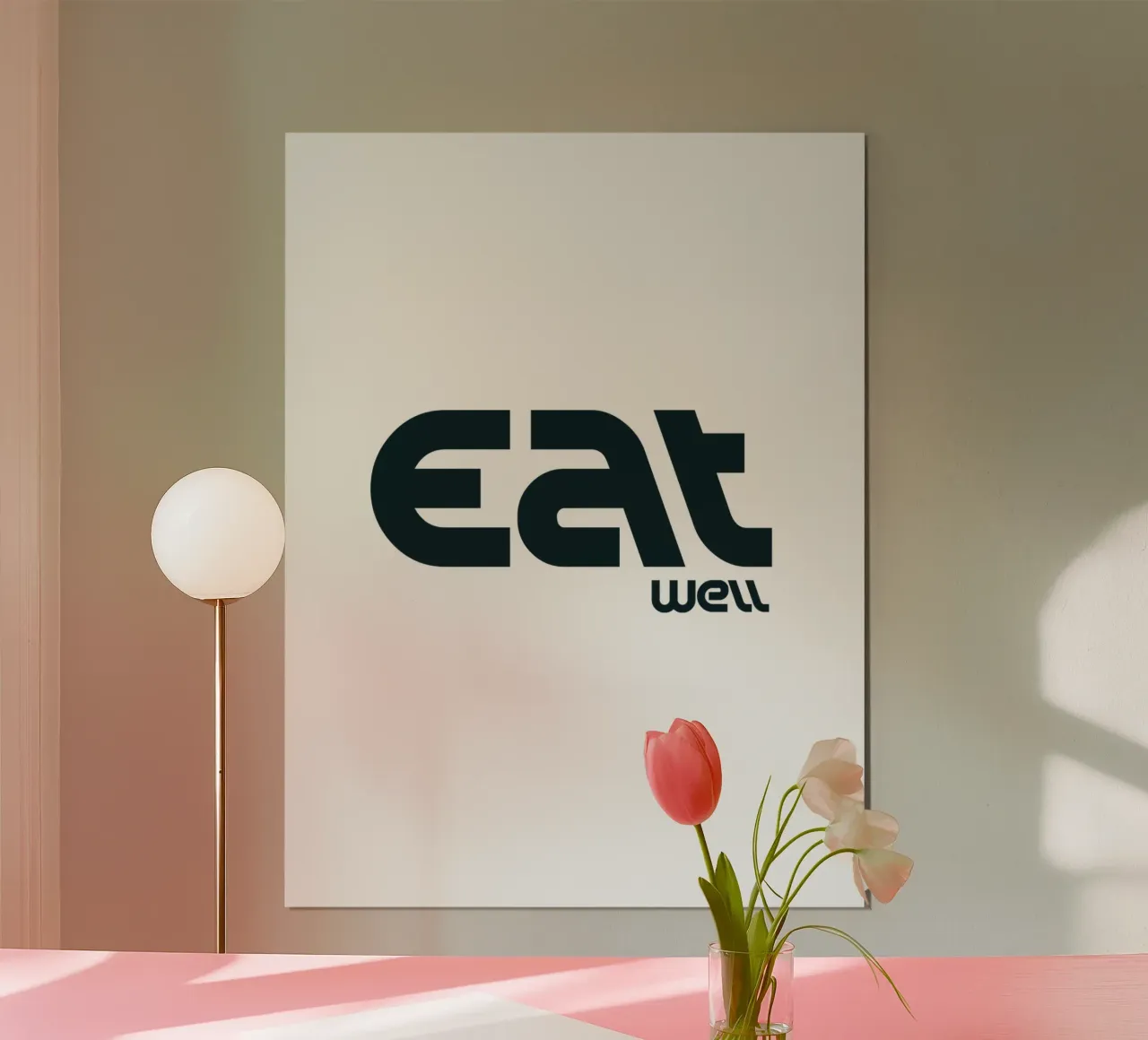 Mangiare bene Tipografia semplice ed elegante carta hahnemühle da YV TYPOGRAPHY