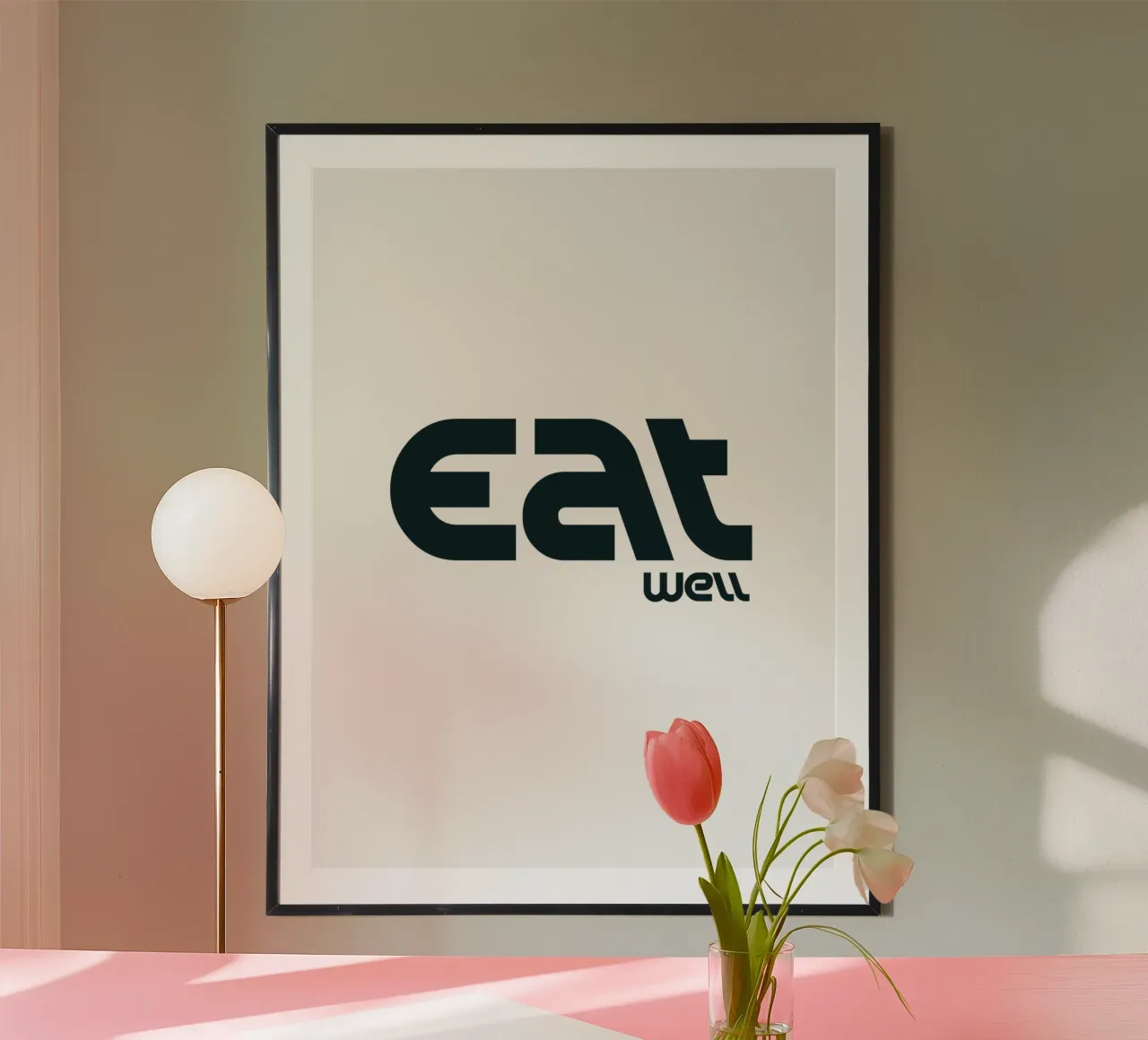 Mangiare bene Tipografia semplice ed elegante carta hahnemühle da YV TYPOGRAPHY