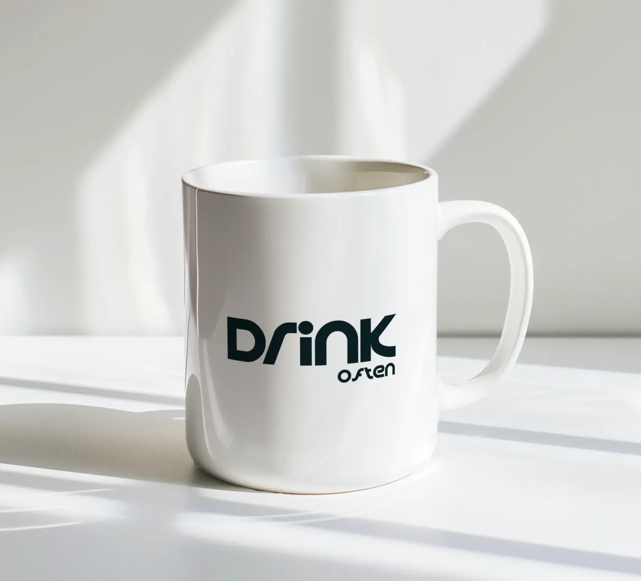 Bere spesso Semplice tipografia minimalista tazza in ceramica da YV TYPOGRAPHY