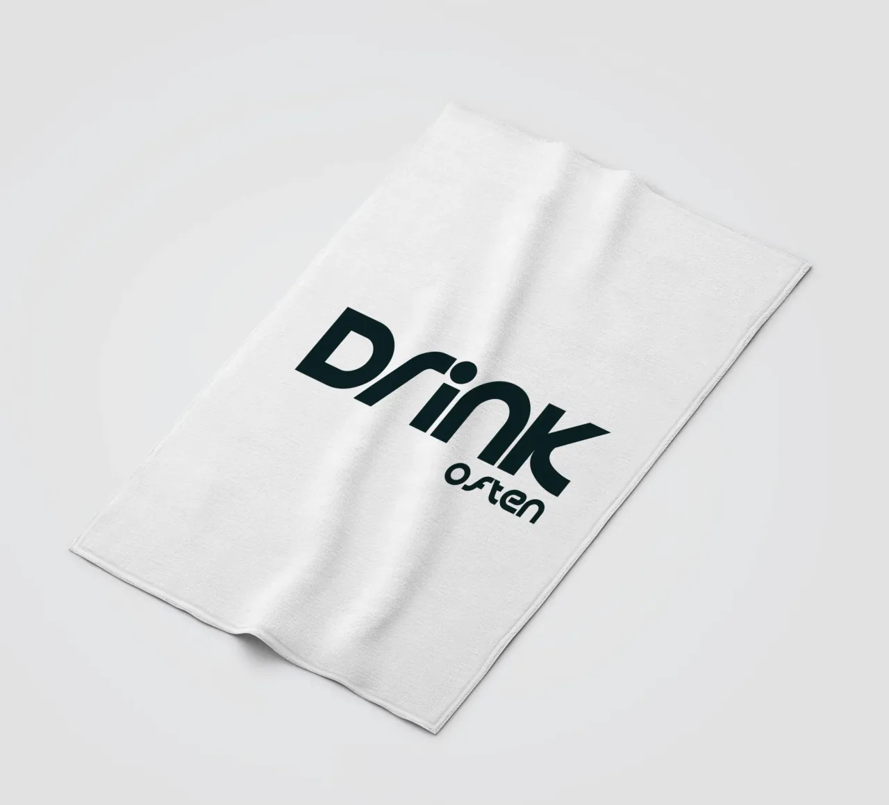 Drink Often Simple Minimalist Typography Fleecedecke von YV TYPOGRAPHY