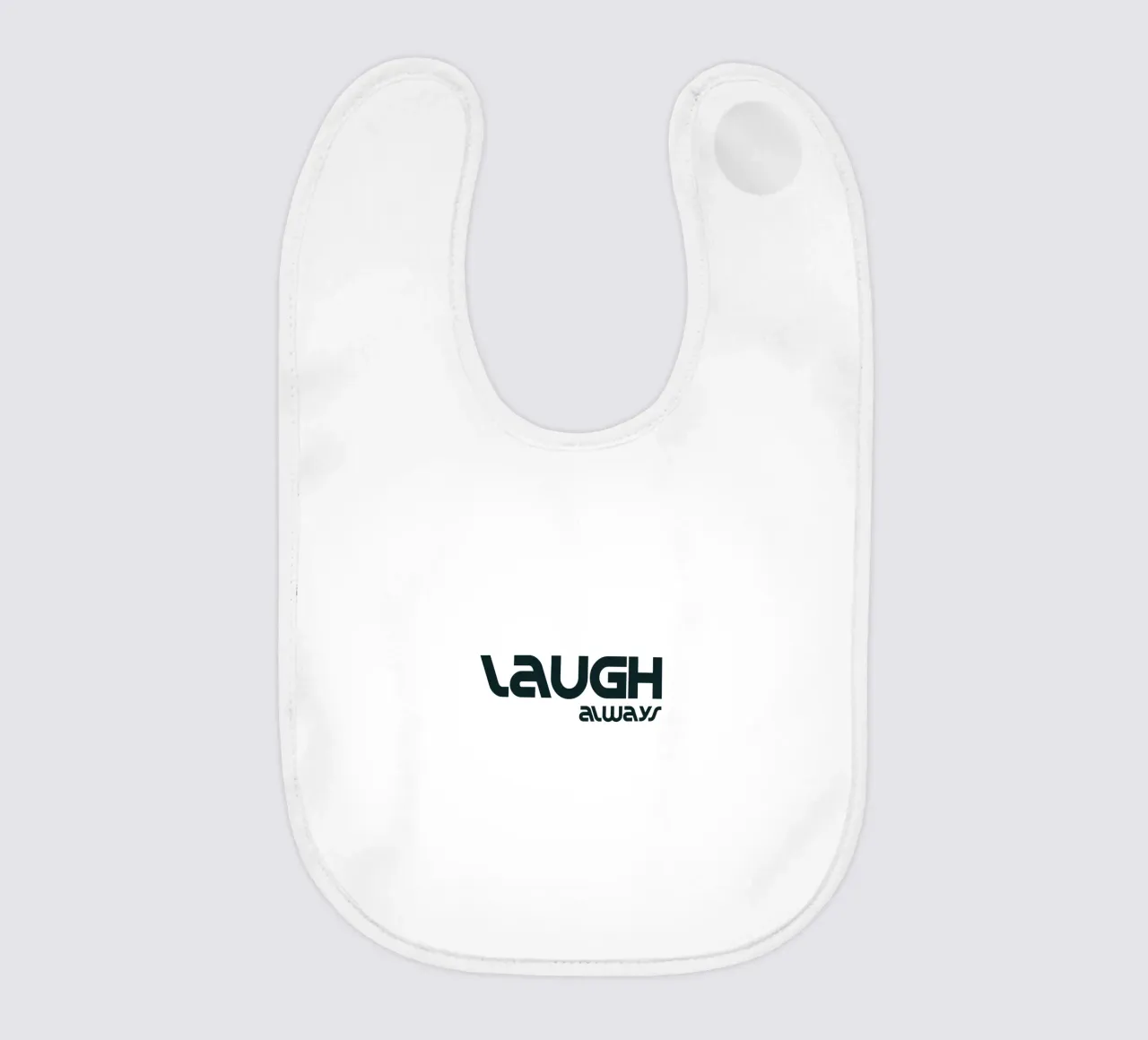 Ridere sempre Semplice Tipografia minimalista bavaglino da YV TYPOGRAPHY