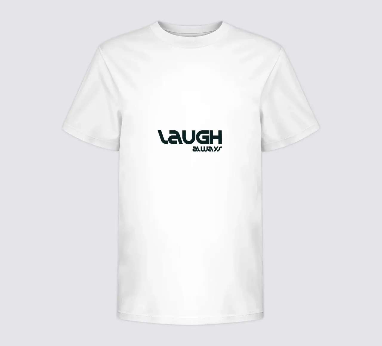 Ridere sempre Semplice Tipografia minimalista t-shirt bambini da YV TYPOGRAPHY