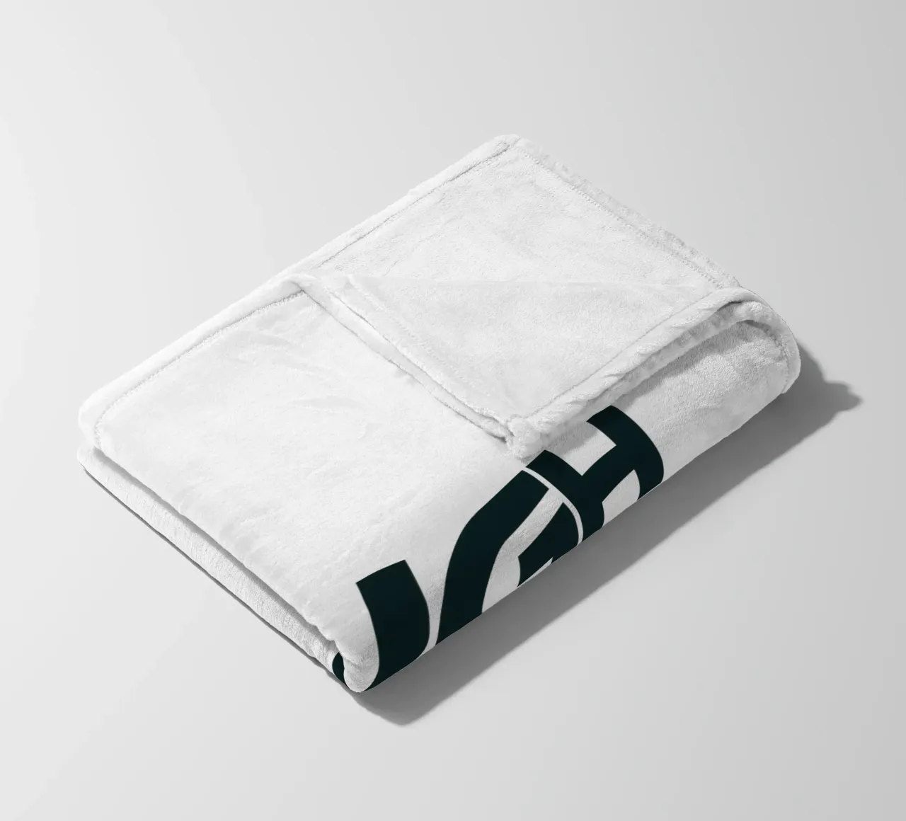 Laugh Always Simple Minimalist Typography fleece blanket by YV TYPOGRAPHY
