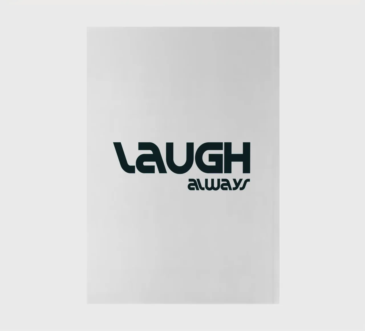 Laugh Always Simple Minimalist Typography notebook by YV TYPOGRAPHY