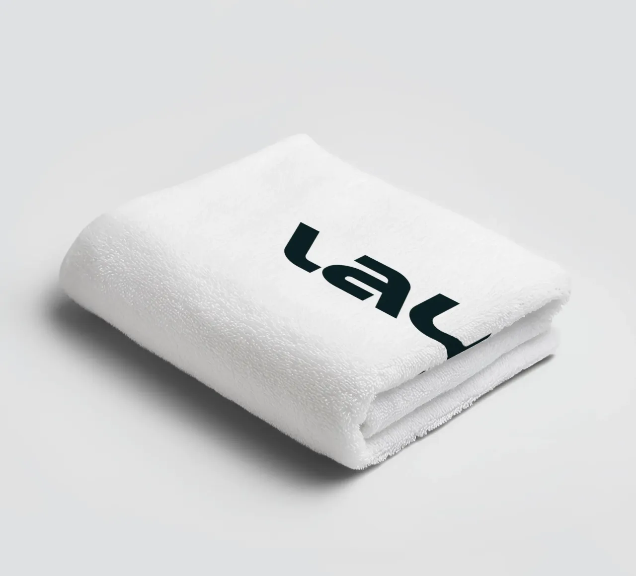 Laugh Always Simple Minimalist Typography towel by YV TYPOGRAPHY