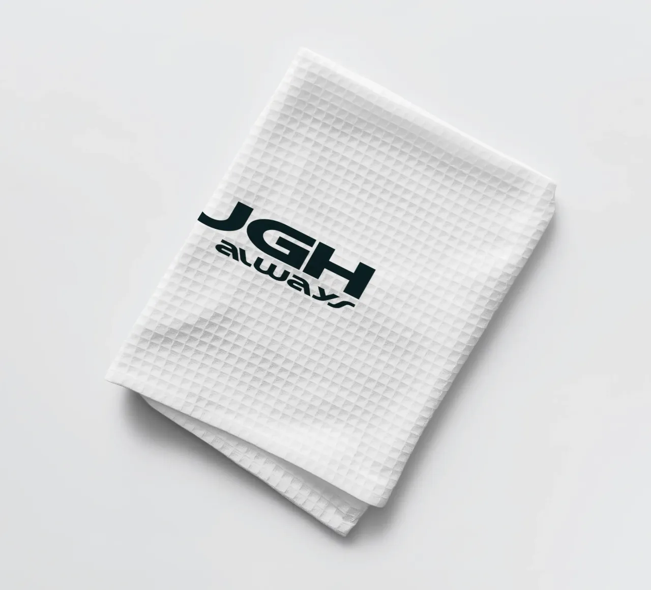 Laugh Always Simple Minimalist Typography torchon de YV TYPOGRAPHY