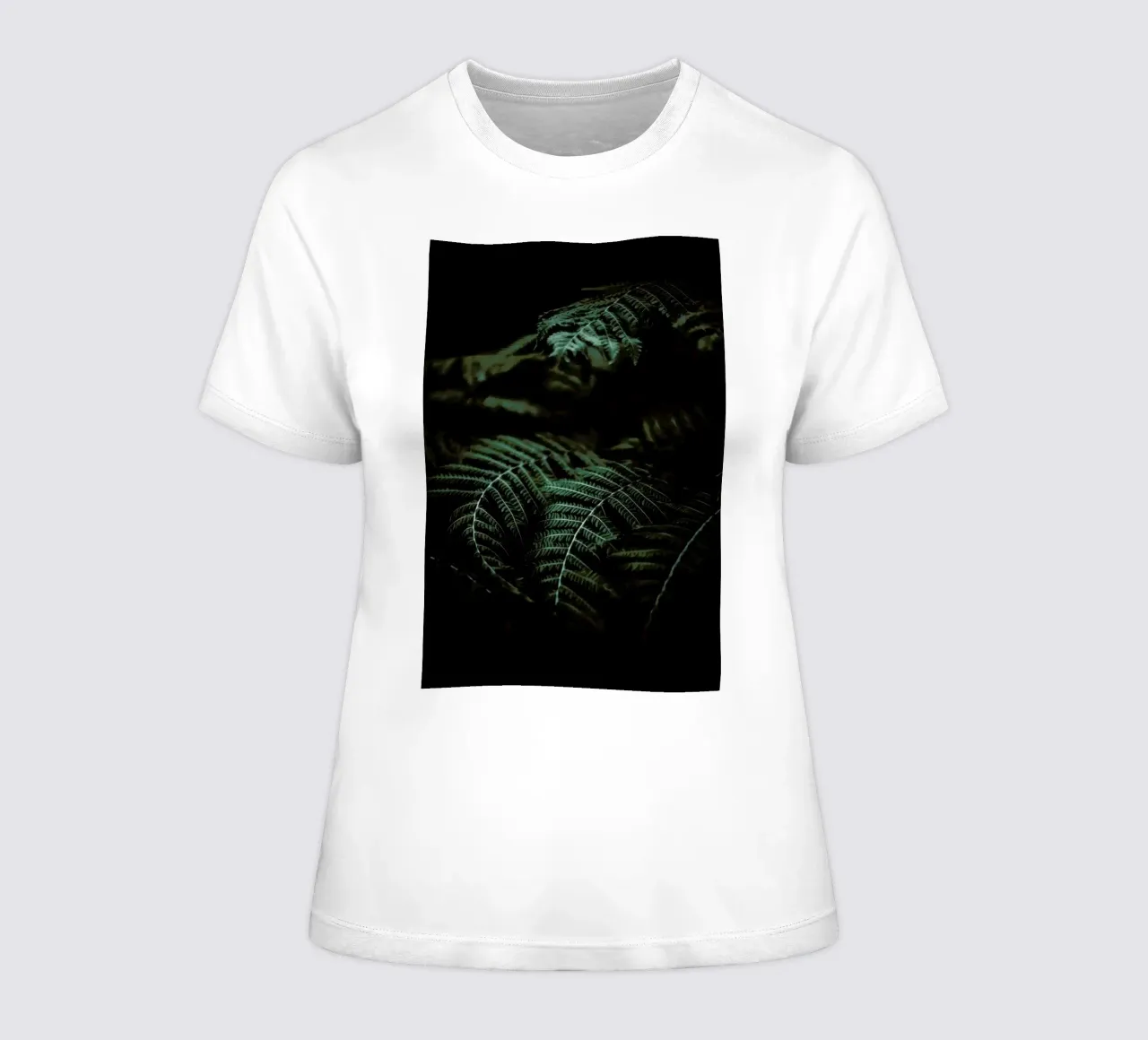 Fern women's fitted t-shirt by Chris Abatzis