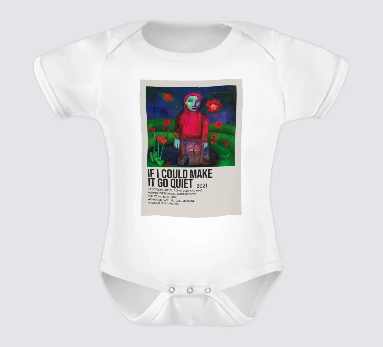 IF I COULD MAKE IT GO QUIET 2021 Kurzarm Babybody von SoundStudio
