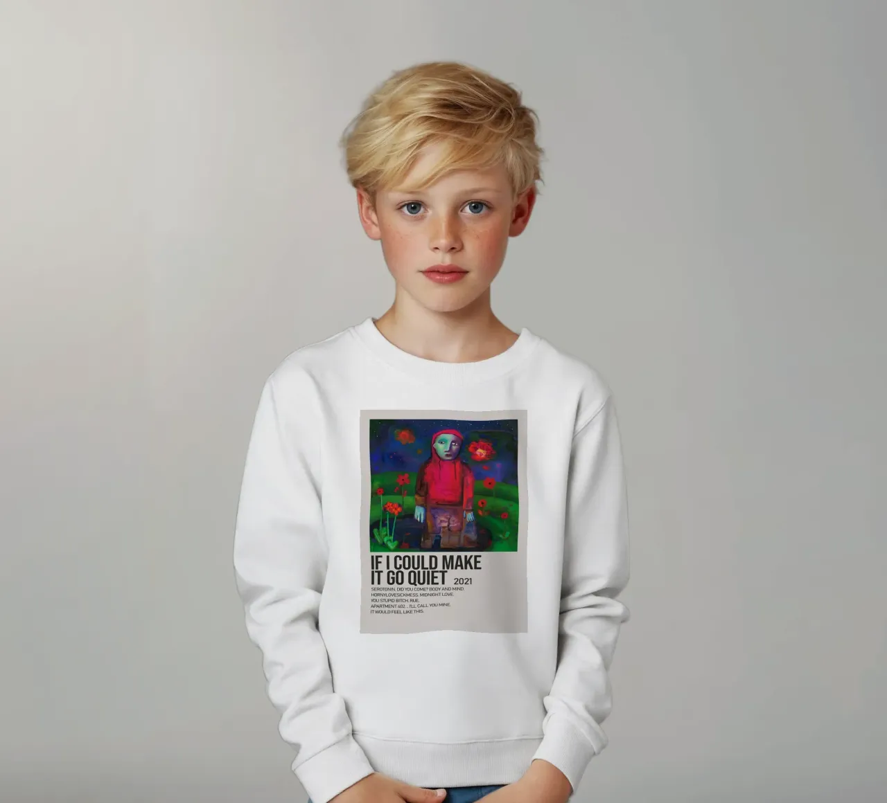 IF I COULD MAKE IT GO QUIET 2021 Kinder Sweatshirt von SoundStudio