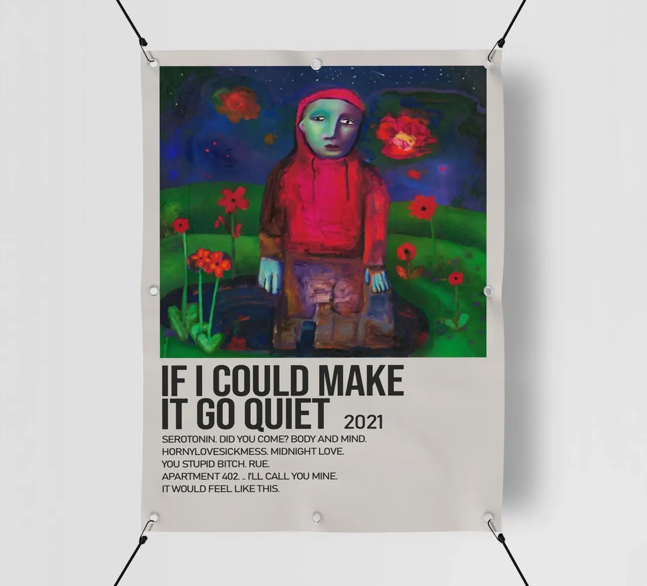 IF I COULD MAKE IT GO QUIET 2021 PVC Plane von SoundStudio