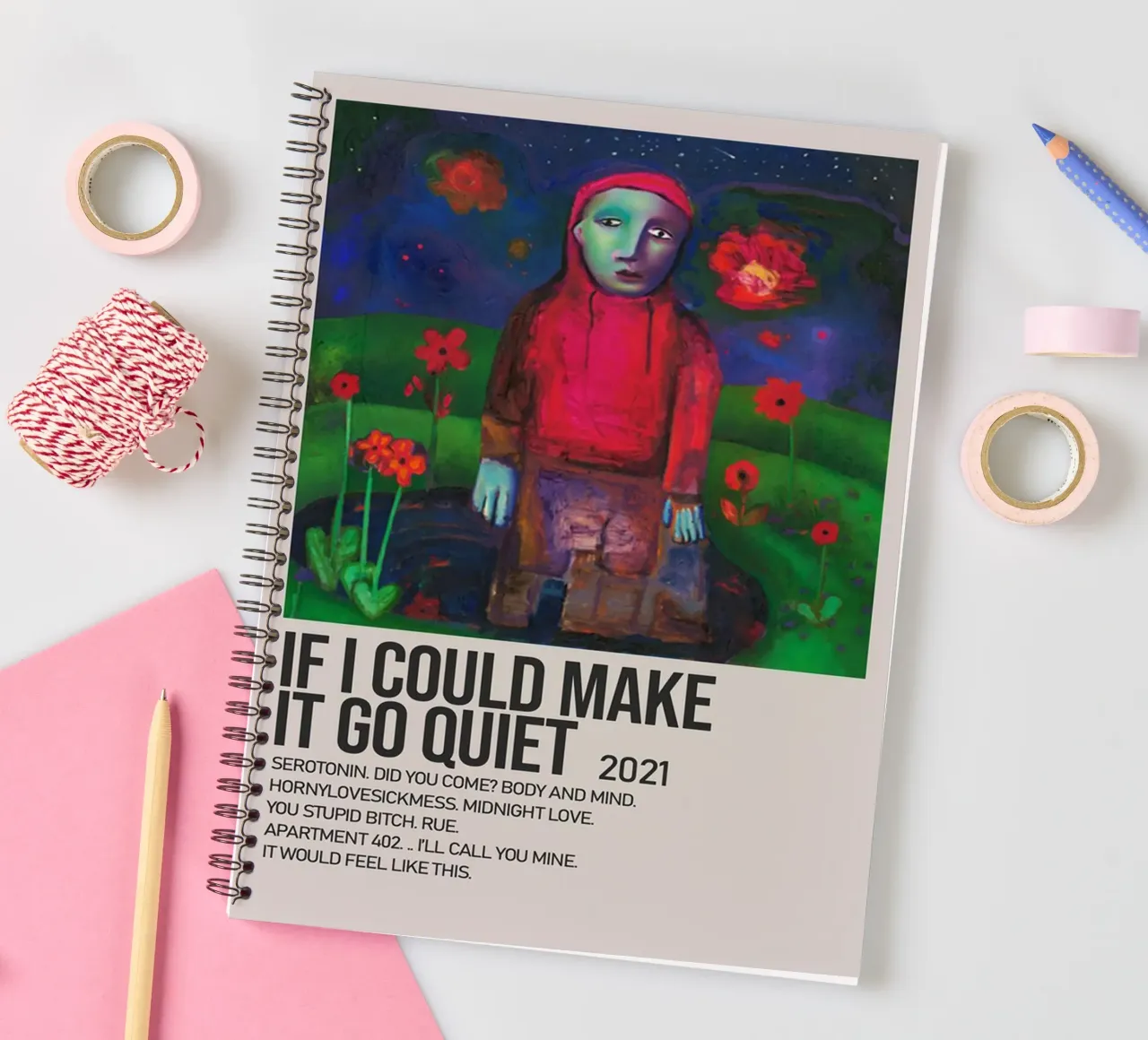 IF I COULD MAKE IT GO QUIET 2021 diario ad anelli da SoundStudio