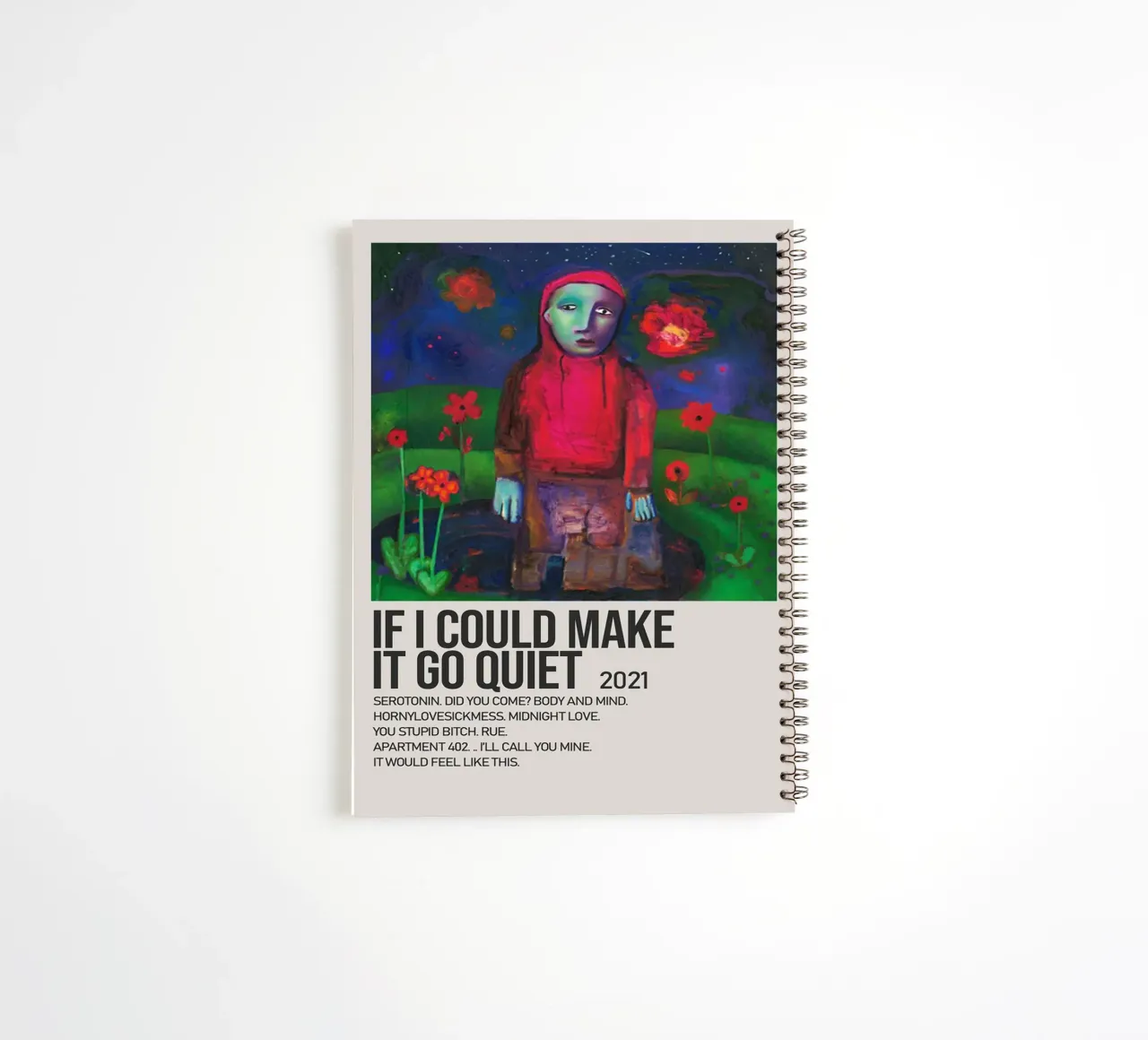 IF I COULD MAKE IT GO QUIET 2021 diario ad anelli da SoundStudio