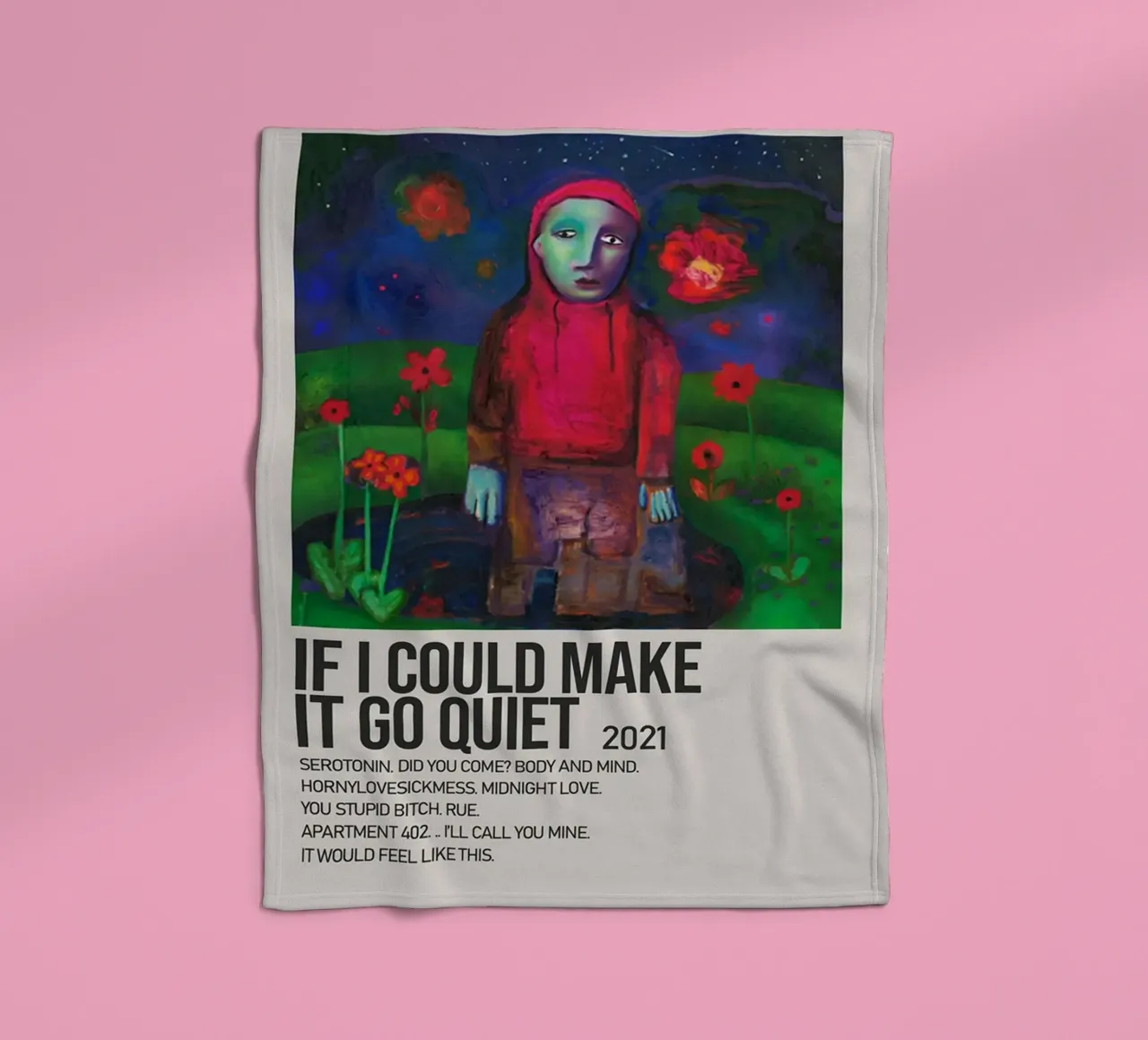 IF I COULD MAKE IT GO QUIET 2021 fleecedeken van SoundStudio