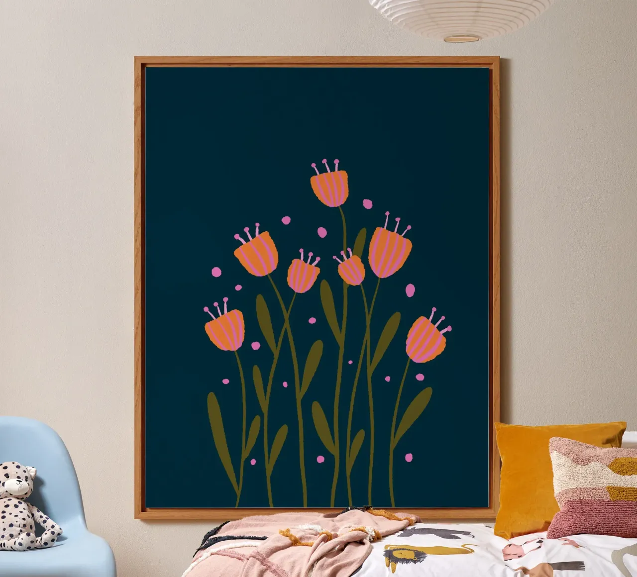 Skurrile Blumen Forex-Platte von Wackapacka