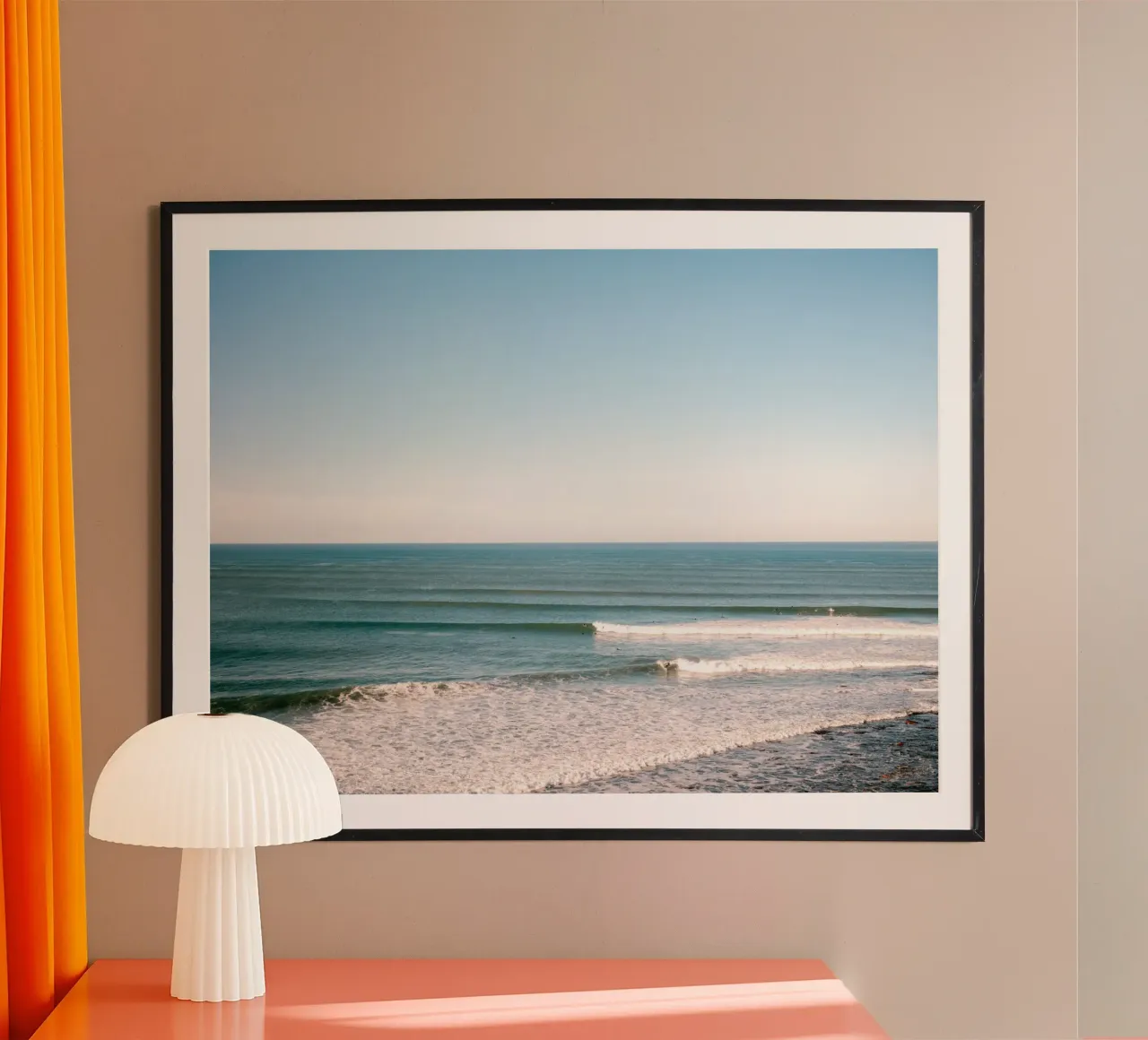 Surf Lines in Ericeira - Travel Photography poster da Raisa Zwart Photography