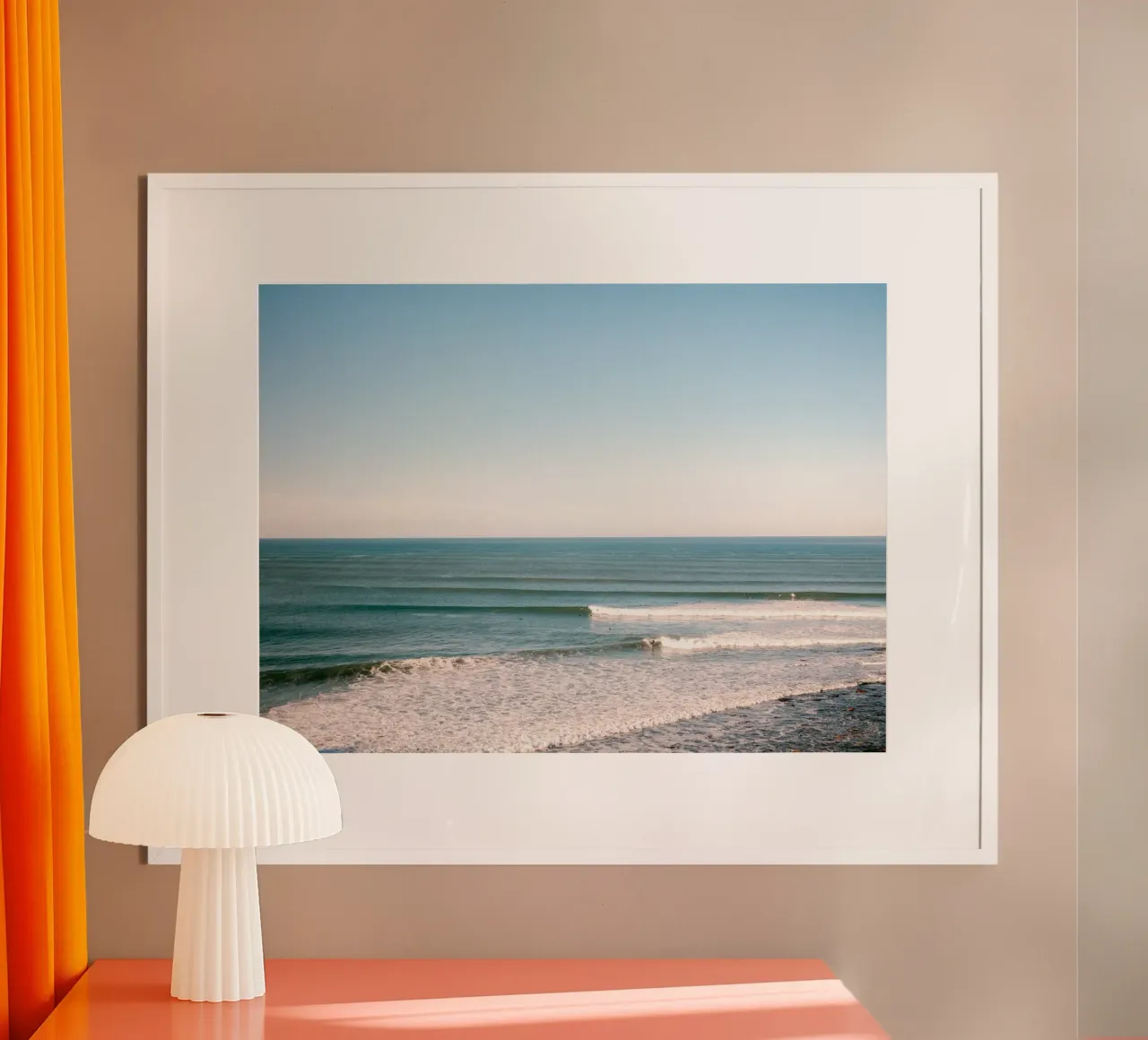 Surf Lines in Ericeira - Travel Photography poster da Raisa Zwart Photography