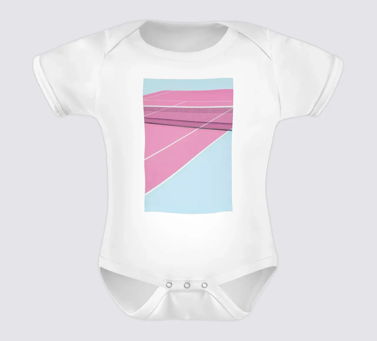 Pink Court - Net body neonato maniche corte da Chris Abatzis