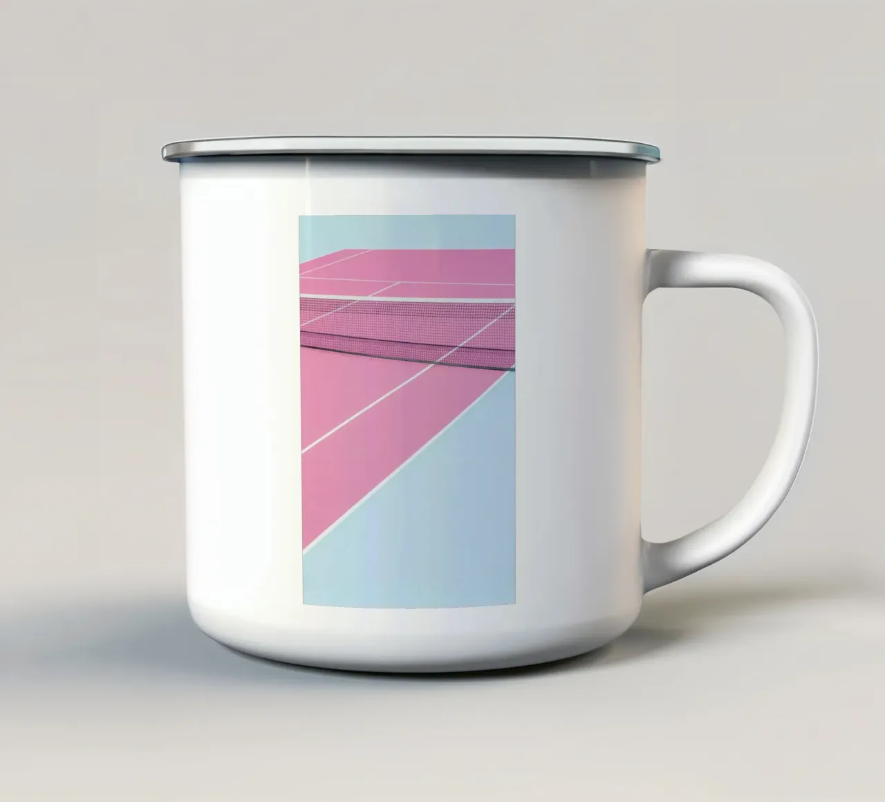 Pink Court - Net tazza in smalto da Chris Abatzis